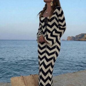 double color sea dress
